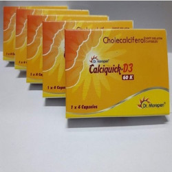 Calciquick D3 60K Capsule from Dr. Morepen for Bone, Joint and Muscle Care | Pack of 20 Capsules