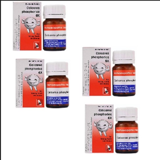 Dr Reckeweg Calcarea Phos 6x - Calcium Teething Tablets - PACK OF 4 Bottle