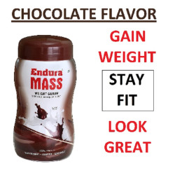 Endura Mass Weight Gainer powder- Pack of 500 g | Gain Weight, Post Workout, 74 g Carbohydrate, 15 g Protein, Healthy Fats | For Men & Women