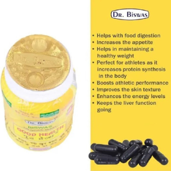 Dr Biswas Ayurvedic Good Health Capsules (Dawai Tablet)- Pack of 5 (50x5 =250 pc)