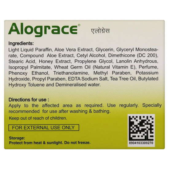 Alograce Moisturising Cream with Aloevera for Dry to Normal Skin, Sensitive Skin | With Vitamin E and Honey | 50 Gm Each | Pack of 4