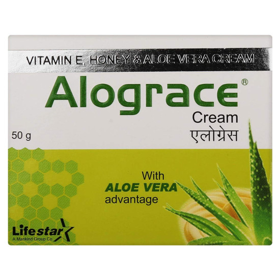 Alograce Moisturising Cream with Aloevera for Dry to Normal Skin, Sensitive Skin | With Vitamin E and Honey | 50 Gm Each | Pack of 4