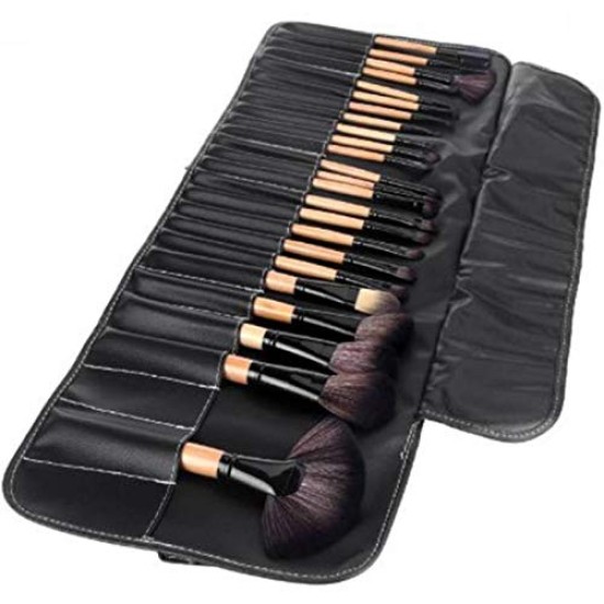 Makeup Brush 24 Pcs PinK Makeup Brushes Set for Foundation, Face Powder, Blush Blending Brushes Professional Cosmetic Makeup Ultra Soft Brushes Set Kit with Pouch Bag Case