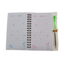 BT- 21 Cute Cartoon Diary Animals Printed Jungle Theme Spiral Diary With Pen I Glitter Stylish Pocket Memo Notepad School Stationery for Kids Boys & Girls Return Gifts - PACK OF 2