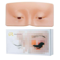 Makeup Practice Face Board, Silicone Makeup Face - Practice Skin Board for Makeup | Eye Makeup Practice for Beginner Makeup Artist For The Perfect Makeup (SKIN, 1 - Pcs)
