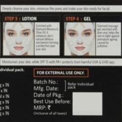 VLCC Diamond Facial Kit for Skin Polishing and Purification (60gm)