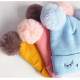 Kids Winter Hat Unisex Woolen Cap for Baby Boys Girls Skull Beanie Cap with Pom Pom | Soft Plush Wool Knit Cap for Kids | Age 2-6 Yrs | Random Color