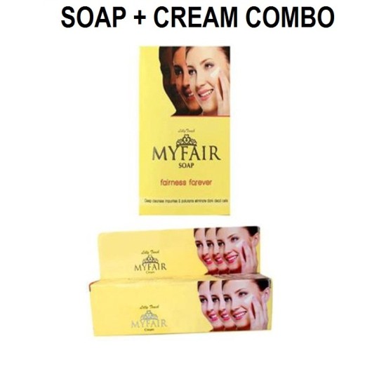 My Fair CREAM + SOAP for Fairness, Skin Glow & Fairness, Removes Scars (Set of 2) My Fair CREAM + SOAP for Fairness, Skin Glow & Fairness, Removes Scars (Set of 2)