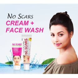 NO SCARS Aloevera Cleansing Face Wash + Cream (Combo of 2) ( No Scar | No Star | Noscar )