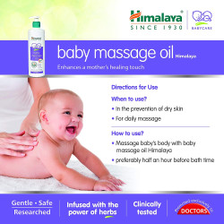 Himalaya Baby Massage Oil (200Ml) + Baby Hair Oil (100 Ml) - Combo of 2