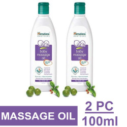 Himalaya Herbals Baby Massage Oil (100ml) - Pack of 2