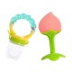 Combo of Nibbler Cum Rattle Teether (Fruit Food Feeder) + Fruit Shaped Silicone Baby Teethers (Tree Teether) | Fruit/ Food Feeder/Pacifier/ Nibbler with Silicone Mesh/ Soother Teether for Babies/ Kids/ Toddler (Random Color)