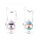 Cute Design 2 in 1 Sipper Water Bottle for Infant Toddler | 340ml Anti-Spill Sippy Cup with Soft Silicone Straw | BPA Free Anti Spill Lock Leak Proof Easy Neck Hanging Easy Lock Cap (Random Color)