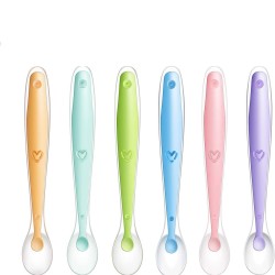 Baby Silicone Soft Spoon| Training Feeding for Kids Toddlers Children and Infants| BPA Free | Gum-Friendly First Stage (Random Color) - Pack of 1