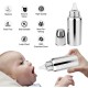 Combo of Stainless Steel – FOOD GRADE Baby Milk Feeding Bottle for Kids |For Milk and Baby Drinks | Zero Plastic - No Leakage | With Nipple – Light Weight – Leak Proof – Easy To Clean (240 ml) + Silicone Fruit Nipple/Pacifier Nibbler - Set of 2