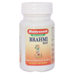 Baidyanath Jhansi Brahmi Bati -Improves Memory and Intellect (80 Tabs in each) - Pack of 1