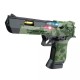 Light and Sound Police Army Style Pistol Gun Toy with Moving Top Loader Telescopic Barrel and Target Projection Effect, Desert Eagle Pistol (Pack of 1) Random Color Dispatch