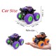 Mini Monster Truck Friction Powered Cars Toys, 360 Degree Stunt 4wd Cars Push go Truck for Toddlers Kids Gift (Multicolor) - Pack of 4