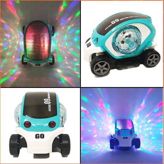 Stunt Car 360 Degree Rotating Stunt Car Bump and Go Toy with 4D Lights & Sounds Musical Car Toy for Kids 09 Future Car (Pack of 1) (Multicolor) Stunt Car 360 Degree Rotating Stunt Car Bump and Go Toy with 4D Lights & Sounds Musical Car Toy for Kids 09 Future Car (Pack of 1) (Multicolor)