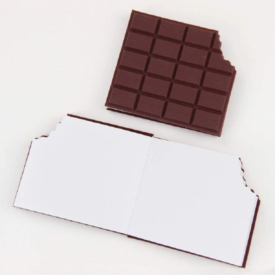 Chocolate Scented Notebook Small Memo Notebook in Chocolate Shape and Smell Personal Diary Pocket Diary Brown Color Approx. 80 Pages (pack of 1)