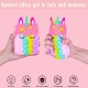 Pop it Unicorn Bags for Girls Fidget Toys Purse Women, Unicorn Pop It Bag For Girls, Unicorn Sling Bags For Girls Or Popit Bag , Pop It Purse For Girls Or Kids Sling Bag, Popet Bag Puppet Poppet Bag (Random Color) - Pack of 4