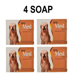 Dog Mest Soap | Anti-dandruff, Anti-fungal, Anti-itching, Flea and Tick, Conditioning Aloe Vera, Neem | Pack of 4