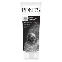 POND'S Pure Detox Face Wash 100 g, Daily Exfoliating & Brightening Cleanser, Deep Cleans Oily Skin - With Activated Charcoal for Fresh, Glowing Skin