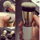 Oval (Capsule/bullet) Makeup Blush Brush + Professional Foundation Cosmetic (Spoon) Brushes Tool + Soft Sponge Blender/Puff/Sponge - Combo of 3