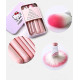 Soft Bristle Makeup Mini Brush Kit With Hello Kitty Print Storage Box | Makeup Blending Brushes Set of 7 + 1 Beauty Blender/PUFF (MULTICOLOR) - COMBO OF 2
