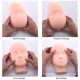 Mannequin Head, Practice Training Head, Make Up and Lash Extention, Cosmetology Doll Face Head, Soft-Touch Rubber Practice Head