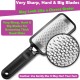 Leg, Heel & Foot Scrubber for Dead Skin - Very Sharp & Big (11 * 3 inch) - Pedicure & Feet Scrub Tools, Foot Scraper Cleaner & Filer, Callus Remover For Cracked Heels (Metal)