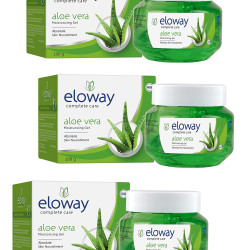 Eloway Aloevera Gel For All Skin & Hairs Type|100% Vegan|Multipurpose Gel|Enriched With Glycerin for Sliky Smooth Skin|Paraben Free|UV Protection (100gm Each) - PACK OF 3