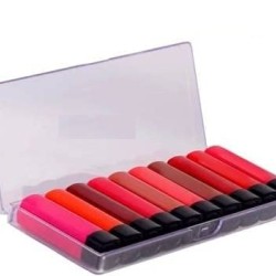 Soft Mini Matte Travel Friendly & Long Lasting Pocket Lipstick Combo (Set of 10 Mini Lipsticks) Matte Finish - Multicolor