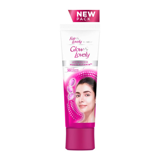 Glow & Lovely (Fair and Lovely) Advanced Multivitamin Face Cream 80 g, Daily Illuminating Moisturizer for Glowing Skin, SPF 15 -With Vitamin E, Vitamin C & Niacinamide