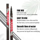 YANQINA 36 Hours Precision Liquid Waterproof Lash Eyeliner Pencil (Matte Finish) - Black - Pack 1