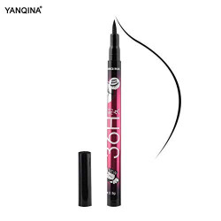 YANQINA 36 Hours Precision Liquid Waterproof Lash Eyeliner Pencil (Matte Finish) - Black - Pack 1