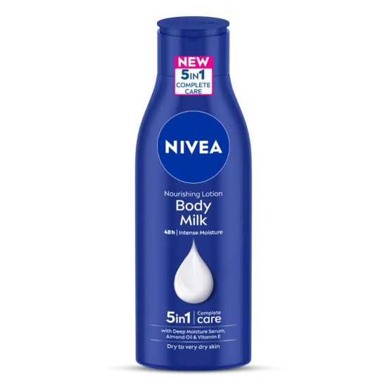Nivea Body Lotion For Very Dry Skin, Nourishing Body Milk With 2X Almond Oil, For Men & Women, 200 ml Nivea Body Lotion For Very Dry Skin, Nourishing Body Milk With 2X Almond Oil, For Men & Women, 200 ml