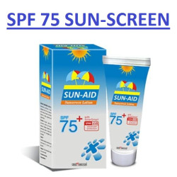 Sun Aid Zee Sunscreen Lotion SPF 75+ With UVA & UVB Protection - PACK OF 1