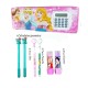 Double Sided Magnetic Pencil Box + 2 Pens +2 Pencils + 2 Erasers | Calculator and Sharpener Built-in Geometry for Girls Big Size Cartoon Random Print (Barbie Unicorn Princess Frozen) - Combo of 7 Double Sided Magnetic Pencil Box + 2 Pens +2 Pencils + 2 Erasers | Calculator and Sharpener Built-in Geometry for Girls Big Size Cartoon Random Print (Barbie Unicorn Princess Frozen) - Combo of 7