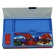 Dual Side Opening Magnetic Closure Super Hero Spiderman Theme Jumbo Pencil Box | Stationery Geometry Box for Boys School And Gift