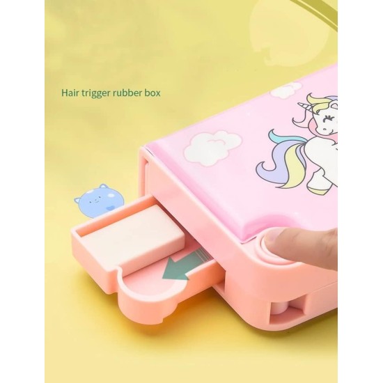 Multi-function UNICORN Horse Theme Pop up Pencil Case Magnetic Closure | Cute Cartoon Pencil Box with Scissors, Ruler, Tape and Pencil Sharpener | Pencil Case Organizer Stationery Bag for Boys Girls (Gift for Kids) Multi-function UNICORN Horse Theme Pop up Pencil Case Magnetic Closure | Cute Cartoon Pencil Box with Scissors, Ruler, Tape and Pencil Sharpener | Pencil Case Organizer Stationery Bag for Boys Girls (Gift for Kids)