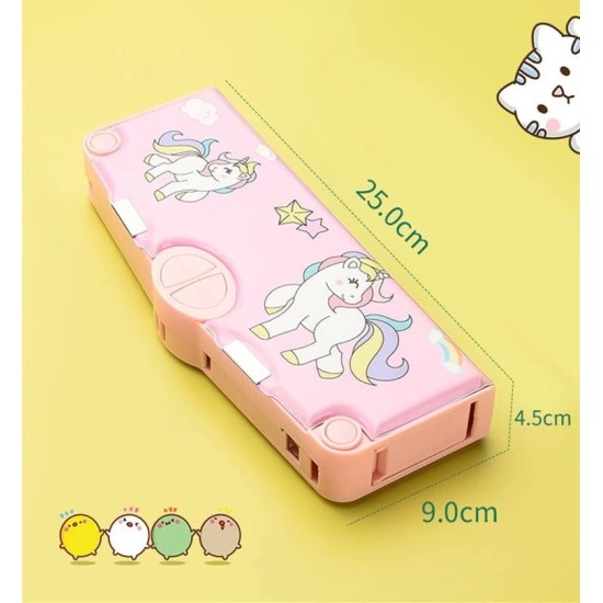Multi-function UNICORN Horse Theme Pop up Pencil Case Magnetic Closure | Cute Cartoon Pencil Box with Scissors, Ruler, Tape and Pencil Sharpener | Pencil Case Organizer Stationery Bag for Boys Girls (Gift for Kids) Multi-function UNICORN Horse Theme Pop up Pencil Case Magnetic Closure | Cute Cartoon Pencil Box with Scissors, Ruler, Tape and Pencil Sharpener | Pencil Case Organizer Stationery Bag for Boys Girls (Gift for Kids)