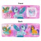 Double-Side Magnetic Closure Pencil Box Geometry| Inbuilt Calculator & Sharpener Unicorn Art Metal Pencil Box (random Unicorn Print) - Pack of 2