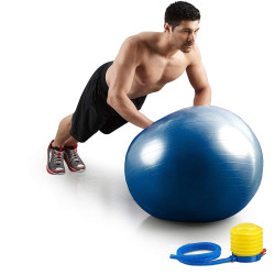 75cm Exercise Ball, Ideal for Gym with Ideal Gripping, Pregnant Women and Physical Theraphy, Anti Burst Swiss Birthing & Workout at Home Equipment | Gym Ball (Random Color)