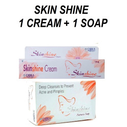 Skin Shine Combo (1 Cream + 1 Soap) for Skin Whitening and Dark Spot Removing