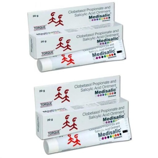 Medisalic Cream For Rash, Redness and Itchiness | Skin Reactions (20g each)- Pack of 2