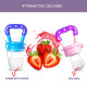 Baby Food Feeder, Fruit Feeder Pacifier, Fruit Nibbler-Best Toy Fruit Teether, Soft Silicone Fruit Teether for Babies
