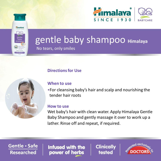 Himalaya Gentle Baby Shampoo (200ml) - Pack of 1