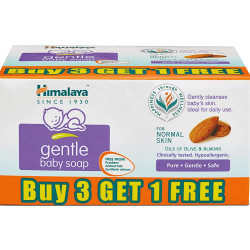 Himalaya Gentle Baby Soap (75g) - Pack of 4 Soaps