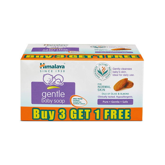 Himalaya Gentle Baby Soap (75g) - Pack of 4 Soaps